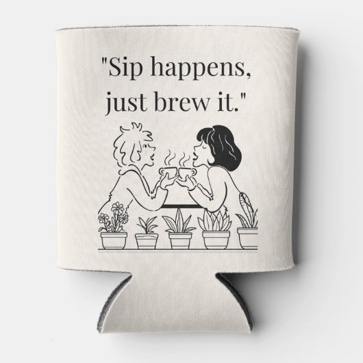 coffee quote  缶クーラー (正面)