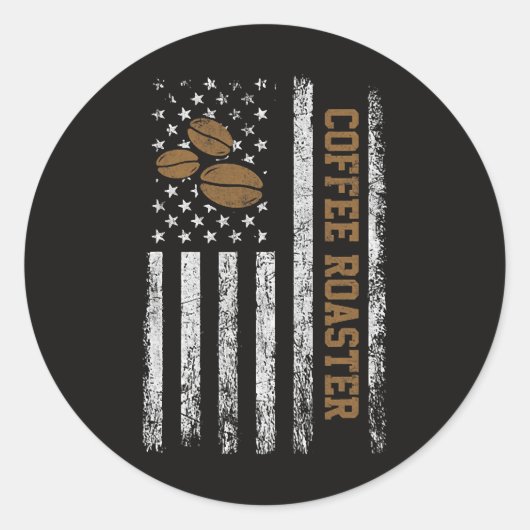 Coffee Roaster ラウンドシール (正面)