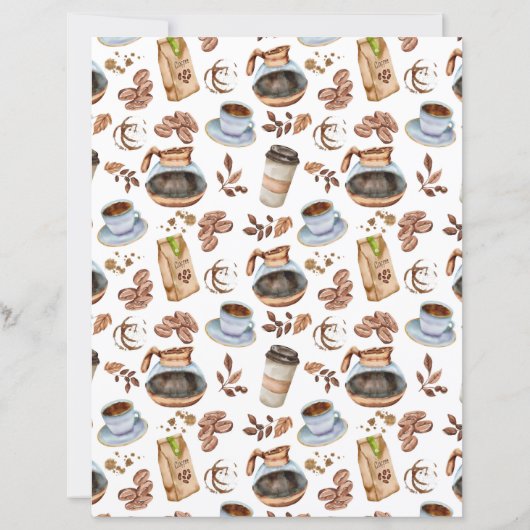 Coffee Scrapbook Paper (裏面)