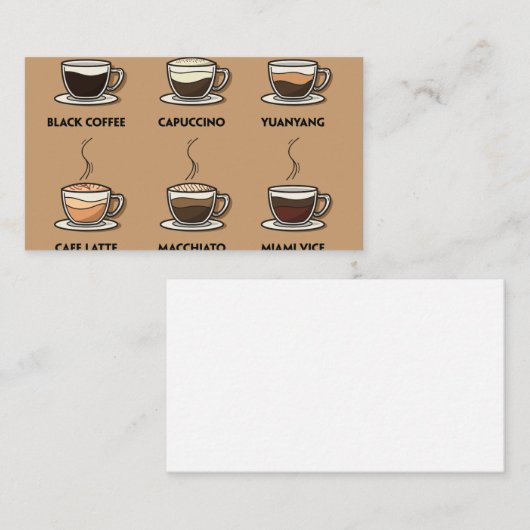 Coffee Set エンクロージャーカード (正面/裏面)