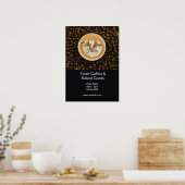 Coffee Shop Banner Sign |Cafe Grand Opening poster ポスター (キッチン)