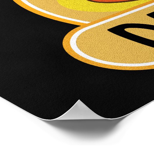 Coffee Shop Coffee Cup Custom Black Cafe Posters ポスター (角)