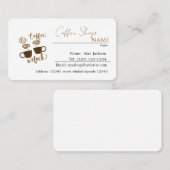 coffee shop editable business cards 名刺 (正面/裏面)