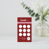 Coffee Shop Loyalty Reward Card Stamp Card ロイヤリティカード (スタンド正面)