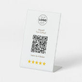 Coffee Shop Review QR Code 台座サイン (正面)