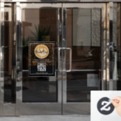 Coffee Shop Window Decal | Cafe Storefront Vinyl  ウィンドウサイン (オフィスドア)