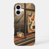 Coffee Shop Window View iPhone 16ケース (裏面)