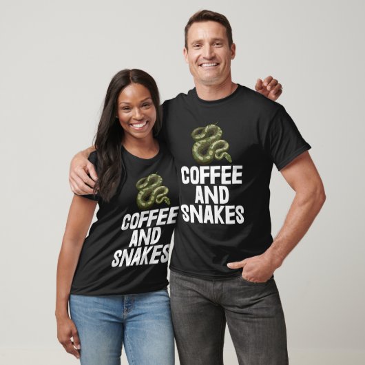 Coffee & Snakes T Python Slithering Tees Funny Sna Tシャツ (ユニセックス)