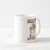 COFFEE Spelled Backwards is EEFFOCピットブルドリンキン コーヒーマグカップ (正面右)