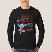 Coffee Spelled Backwards Is Eeffoc Addict Junkie D Tシャツ (正面)
