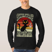 Coffee spelled backwards is eeffoc drinker Barista Tシャツ (正面)