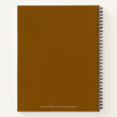 Coffee Splash Art Notebook – Vibrant Coffee Bean W ノートブック (裏面)