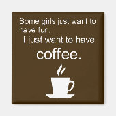 COFFEE square magnetを飲みたい マグネット (正面)