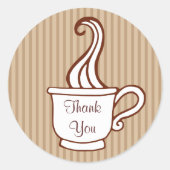 Coffee Stickersに感謝 ラウンドシール (正面)