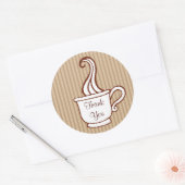 Coffee Stickersに感謝 ラウンドシール (封筒)