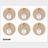 Coffee Stickersに感謝 ラウンドシール (シート)