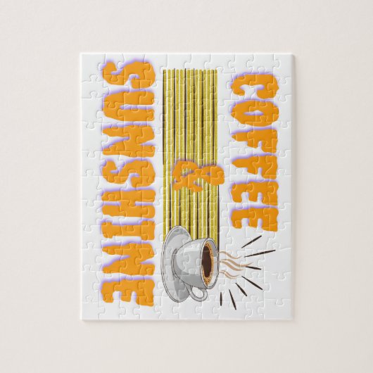 Coffee & Sunshine – ポジティブな朝 ジグソーパズル (縦)