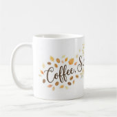 Coffee Sunshine Kind Thoughts Floral Wrap Mug コーヒーマグカップ (左)