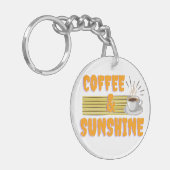 Coffee & Sunshine – Positive Morning Vibes  キーホルダー (正面左)