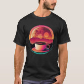 Coffee Synthwave 80s Retrowave Aesthetic  1 Tシャツ (正面)