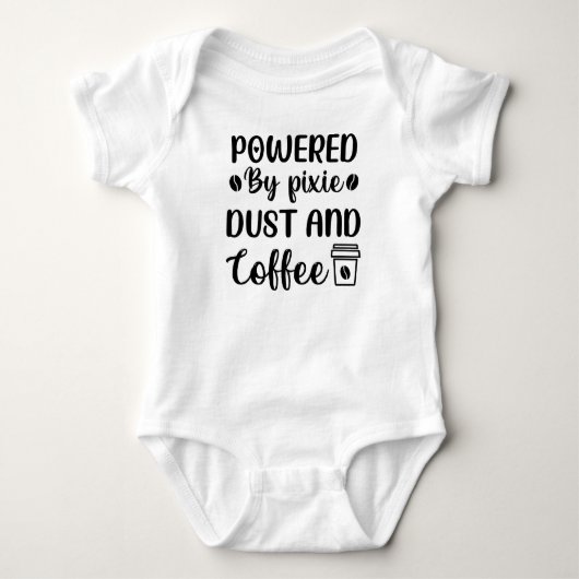 coffee t-shirt, coffee shirt, coffee tee, coffee a ベビーボディスーツ (正面)