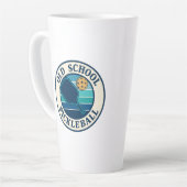 Coffee tall mug Old School Pickleball club logo  カフェラテマグ (左アングル)