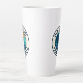 Coffee tall mug Old School Pickleball club logo  カフェラテマグ (正面)