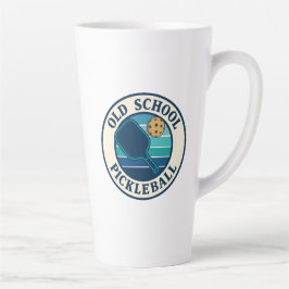 Coffee tall mug Old School Pickleball club logo  カフェラテマグ