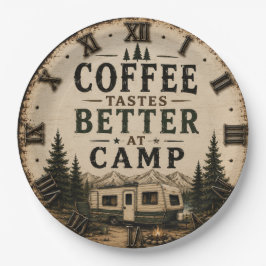 Coffee Tastes Better at Camp Rustic ペーパープレート