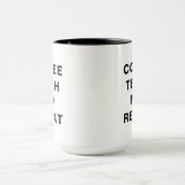 Coffee, Teach, Nap, Repeat Motivational Design マグカップ (中央)