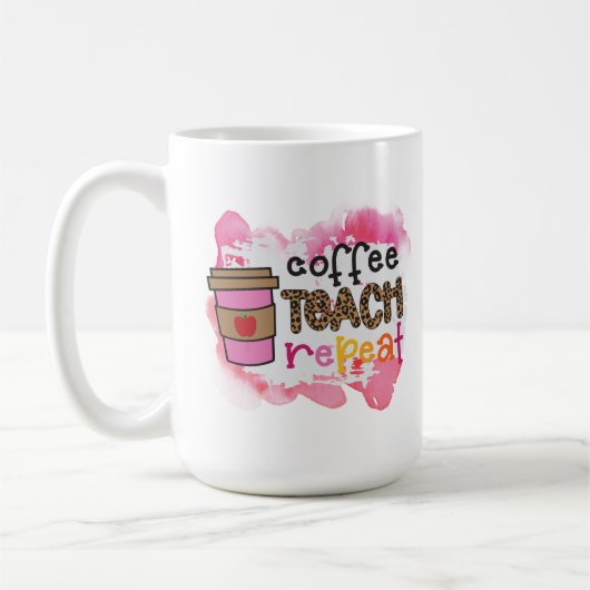 Coffee Teach Repeat コーヒーマグカップ (左)