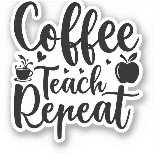 Coffee Teach Repeat (11) シール (正面)