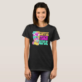 Coffee Teach Repeat Retro Teacher Coffee Teach Cof Tシャツ (正面フル)
