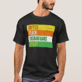 Coffee Teach Shenanigans Repeat St Patrick s day T Tシャツ (正面)