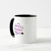 Coffee Teacher Repeat Mug – Funny Teacher Gift マグカップ (正面左)