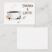 Coffee Thank You ノートカード (正面/裏面)