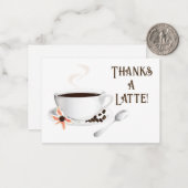Coffee Thank You ノートカード (正面/裏面インサイチュ)
