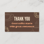 Coffee Thank You Minimal Cafe Card ロイヤリティカード (正面)