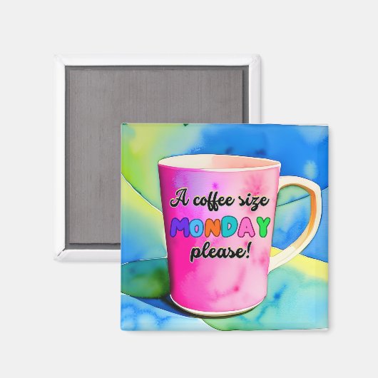 COFFEE THE SIZE OF MONDAY マグネット (正面/裏面)