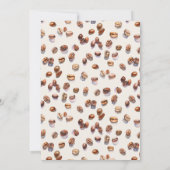 Coffee Theme Baby Shower Invitation Gender Neutral 招待状 (裏面)