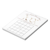Coffee Themed BINGO Bridal Shower Game ノートパッド (回転)
