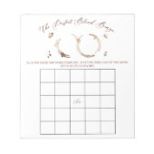 Coffee Themed BINGO Bridal Shower Game ノートパッド (正面)