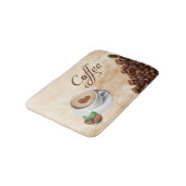 Coffee Themed Memory Foam Bath Mat バスマット (アングル)