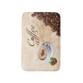 Coffee Themed Memory Foam Bath Mat バスマット (正面縦)