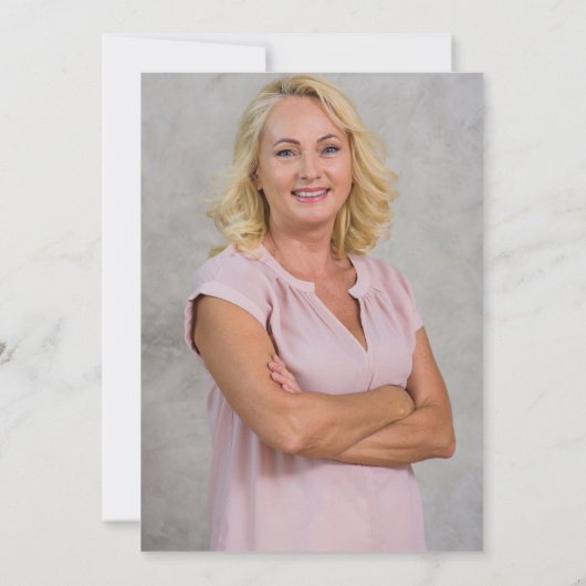 Coffee Themed Retirement Party Photo 招待状 (裏面)