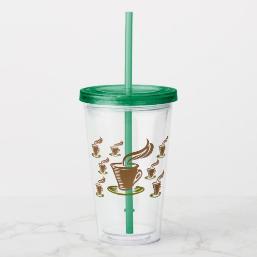 Coffee Themed Tumbler アクリルタンブラー (正面)
