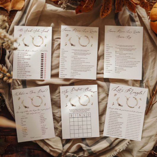 Coffee Themed What's in Your Purse Shower Game ノートパッド