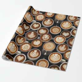 Coffee Themed Wrapping Paper ラッピングペーパー