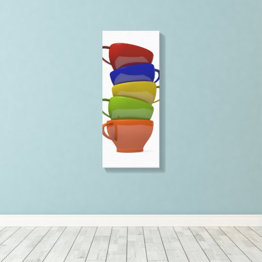 Coffee time キャンバスプリント (インサイチュ (ウッドフロア))