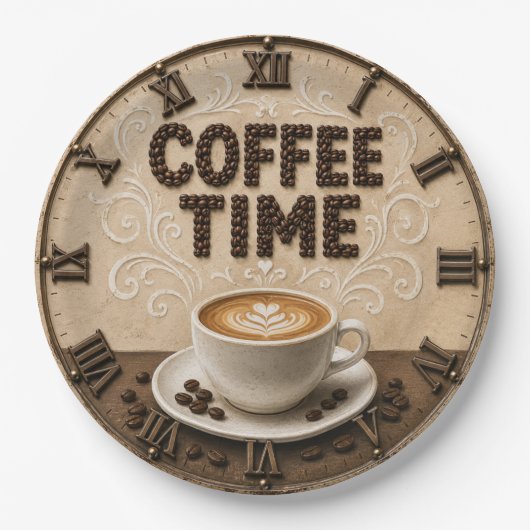 Coffee Time ペーパープレート (正面)